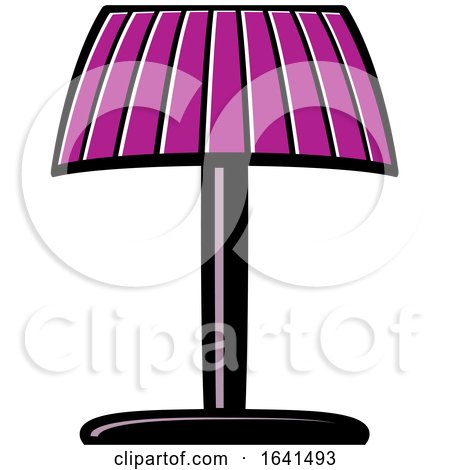 Purple Floor Lamp by Lal Perera