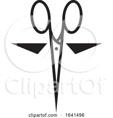 Black and White Pair of Scissors by Lal Perera