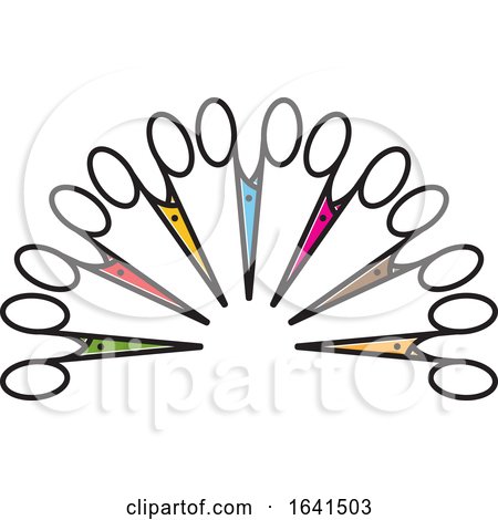 Arch of Colorful Scissors by Lal Perera
