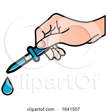 Hand Using a Dropper by Lal Perera