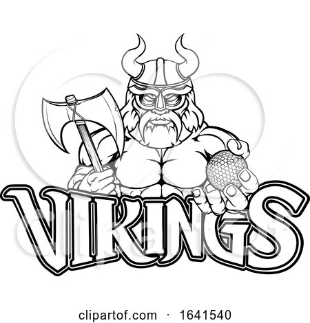 Viking Golf Sports Mascot by AtStockIllustration