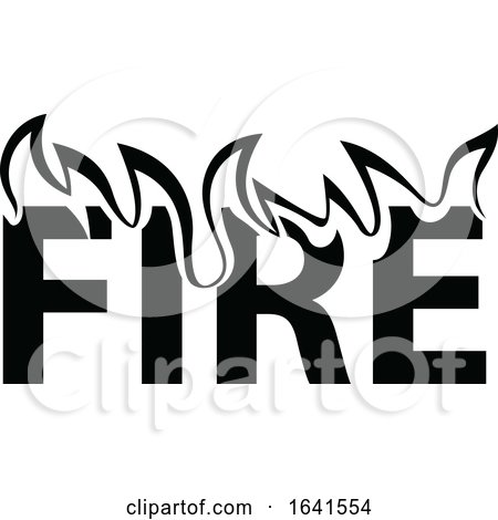 Black and White Fire Design by dero