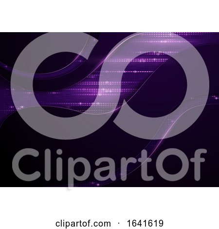 Abstract Purple Tech Background by dero