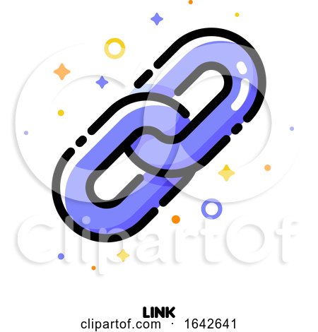Icon of Chain Which Symbolizes Hyperlink for SEO Concept by elena