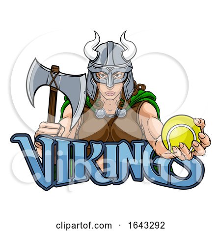 Viking Female Gladiator Tennis Warrior Woman by AtStockIllustration