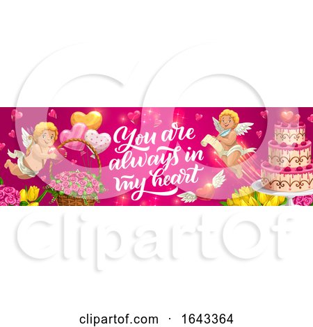 Horizontal Wedding Banner Design by Vector Tradition SM