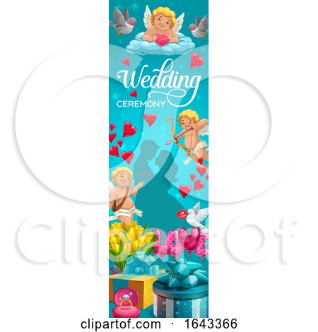 Vertical Wedding Banner Design by Vector Tradition SM