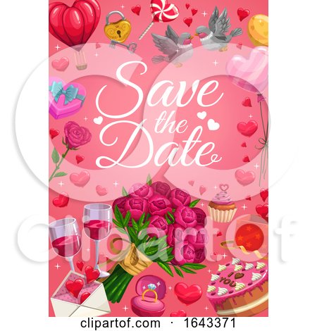 Save the Date Wedding Design by Vector Tradition SM