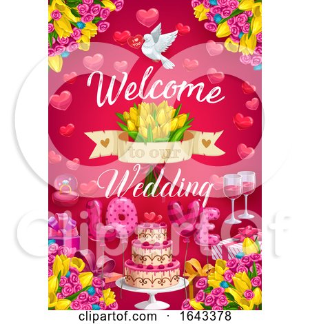 Welcome to Our Wedding Design by Vector Tradition SM