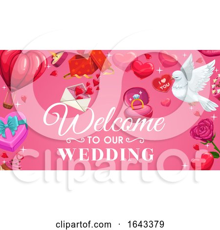 Welcome to Our Wedding Design by Vector Tradition SM