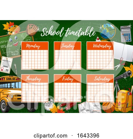 School Time Table by Vector Tradition SM