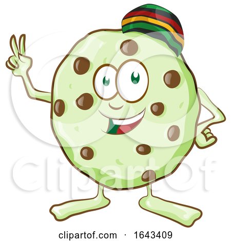 Cartoon Rasta Cannabis Cookie Character by Domenico Condello
