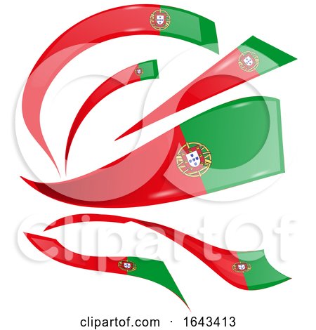 Portuguese Flag Ribbons by Domenico Condello