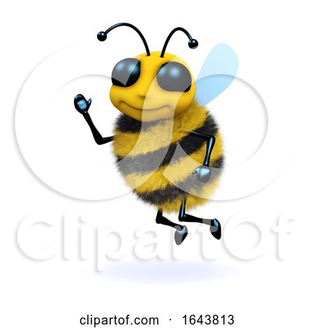 3d Waving Bee by Steve Young