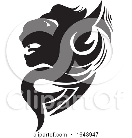 Black and White Panther Tattoo Design by Morphart Creations