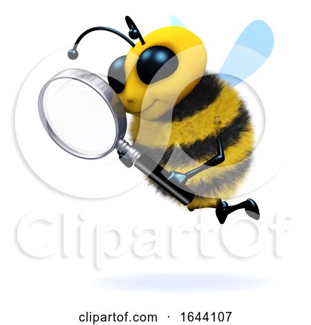 3d Bee Magnifies by Steve Young