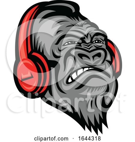 Gorilla-headphones-RETRO by patrimonio