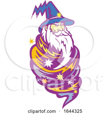 Wizard Tornado Mascot by patrimonio