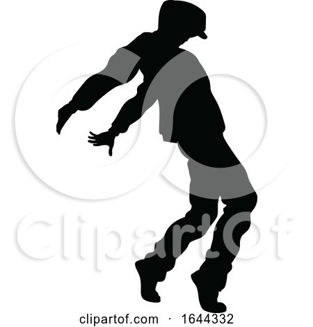 Street Dance Dancer Silhouette by AtStockIllustration