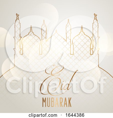 Elegant Eid Mubarak Background by KJ Pargeter