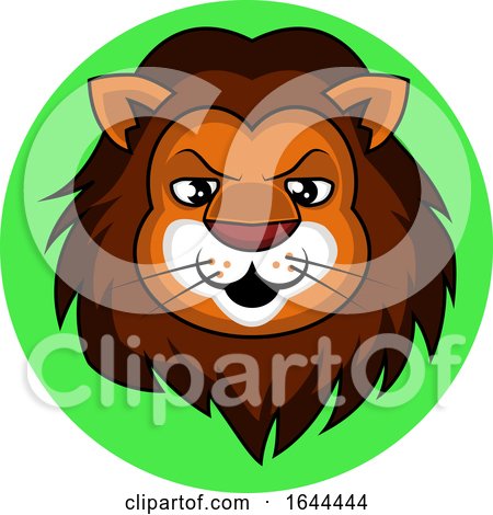 Cartoon Male Lion Face Avatar by Morphart Creations