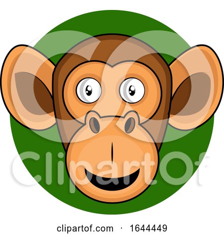 Cartoon Monkey Face Avatar by Morphart Creations