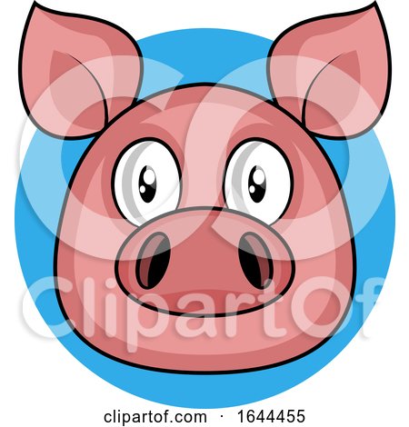 Cartoon Pig Face Avatar by Morphart Creations