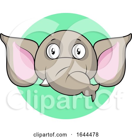 Cartoon Elephant Face Avatar by Morphart Creations