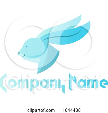 Blue Rabbit and Sample Text by Morphart Creations