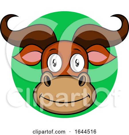 Cartoon Buffalo Face Avatar by Morphart Creations