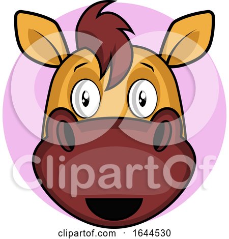 Cartoon Horse Face Avatar by Morphart Creations