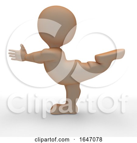 3D Morph Man in Yoga Pose by KJ Pargeter