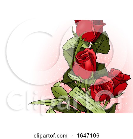 Red Rose Background by dero