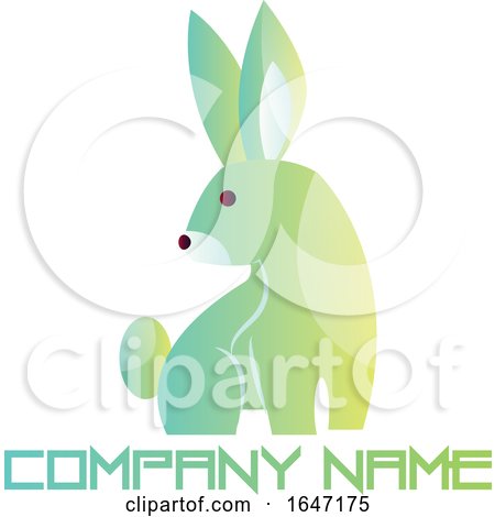 Rabbit Logo Design with Sample Text by Morphart Creations