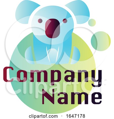 Koala Logo Design with Sample Text by Morphart Creations