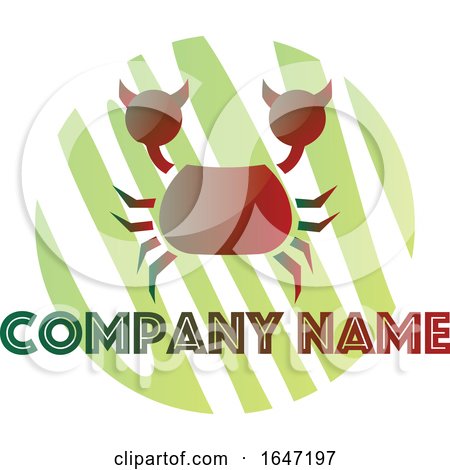 Crab Logo Design with Sample Text by Morphart Creations
