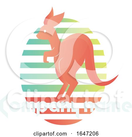 Kangaroo Logo Design with Sample Text by Morphart Creations