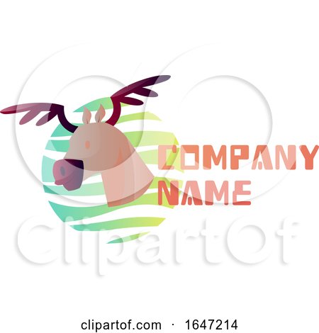 Moose Logo Design with Sample Text by Morphart Creations