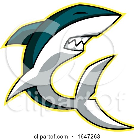 Angry Shark Mascot by Morphart Creations