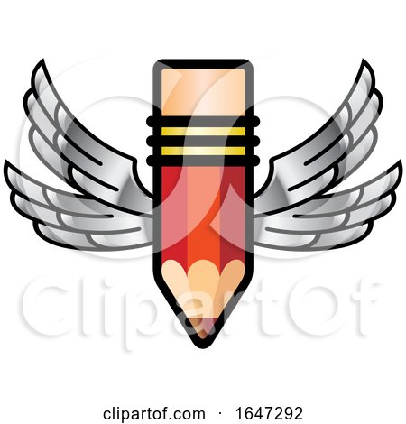 Winged Red Pencil by Lal Perera