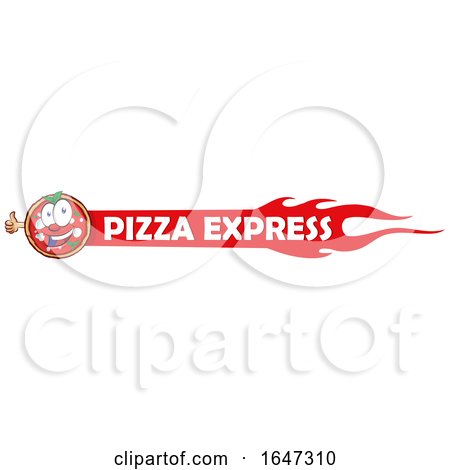 Pizza Mascot on an Express Banner by Domenico Condello