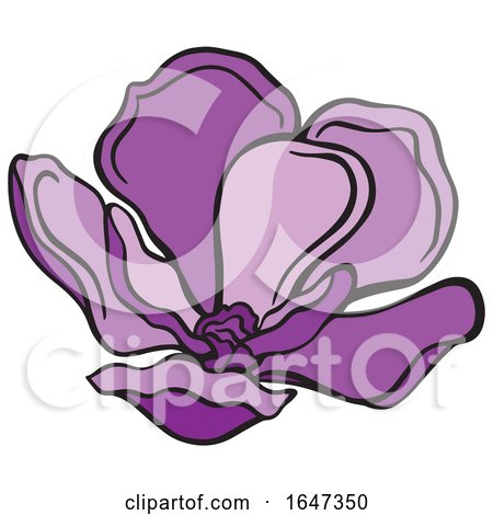 Purple Flower by Cherie Reve