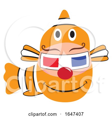 Egg Character in a Clownfish Costume by Cherie Reve
