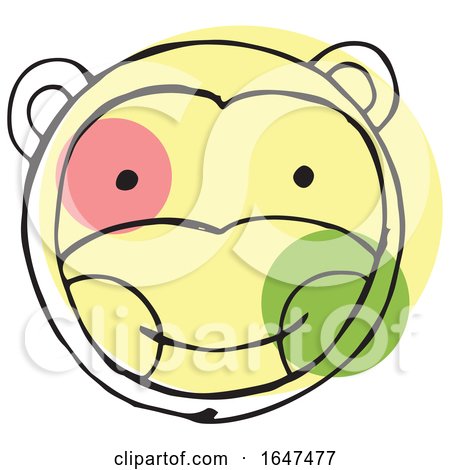 Sketched Monkey Face by Cherie Reve