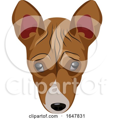 Basenji Dog Face by Morphart Creations