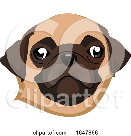 Pug Dog Face by Morphart Creations #1647866
