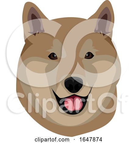 Shiba Inu Dog Face by Morphart Creations