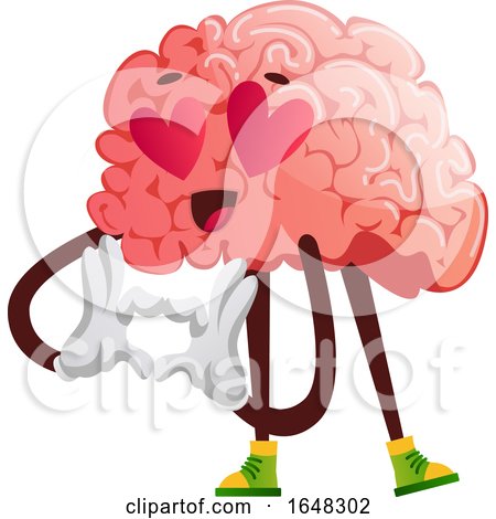 Brain Character Mascot in Love by Morphart Creations