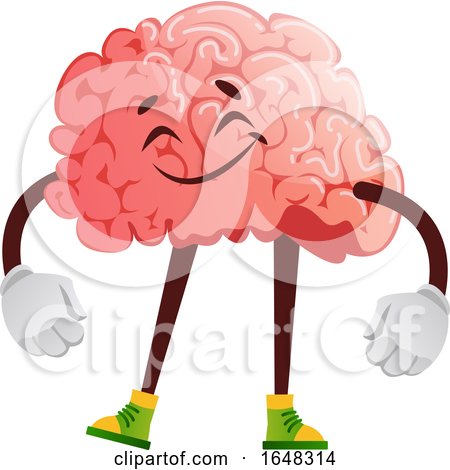 Happy Brain Character Mascot by Morphart Creations
