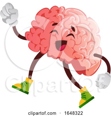 Walking Brain Character Mascot by Morphart Creations